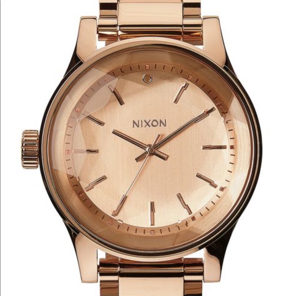 Nixon Facet 38 Rose Gold Watch